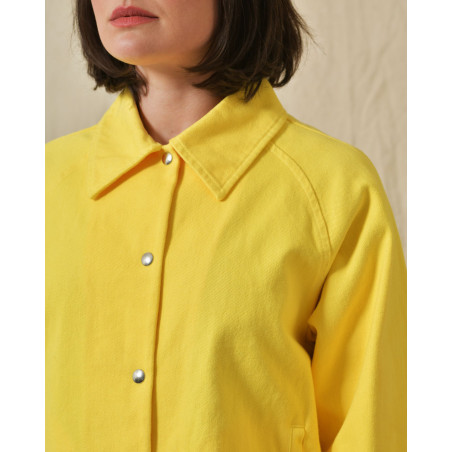 Veste en jean jaune AVN