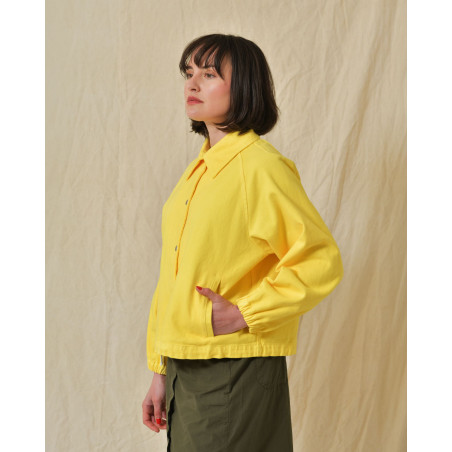 Veste en jean jaune AVN
