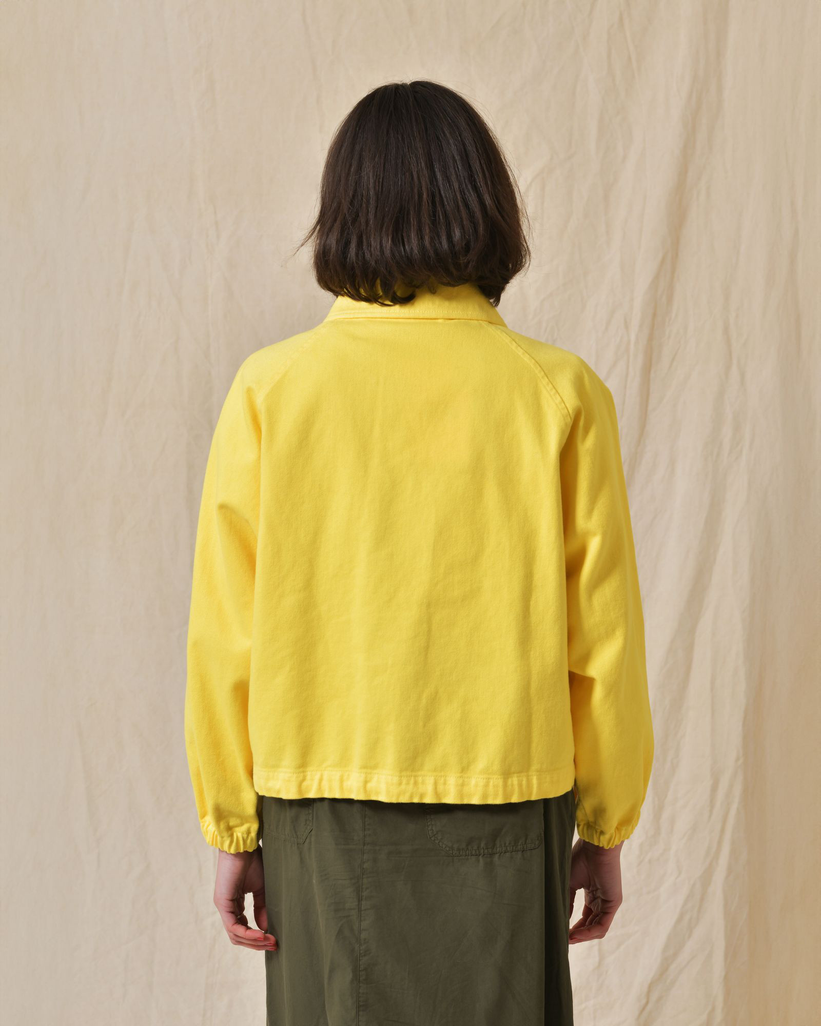 Veste en jean jaune AVN