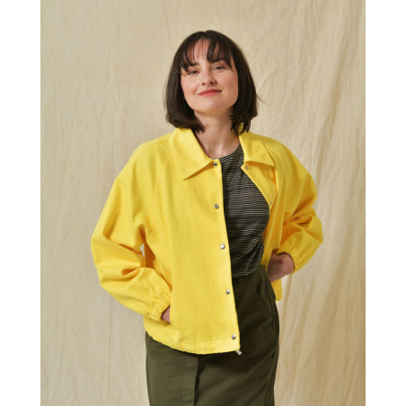 Veste en jean jaune AVN