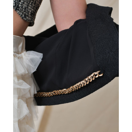 Veste à col châle à bouton strass Edward Achour