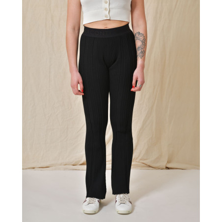 Pantalon en viscose côtelé Liviana Conti