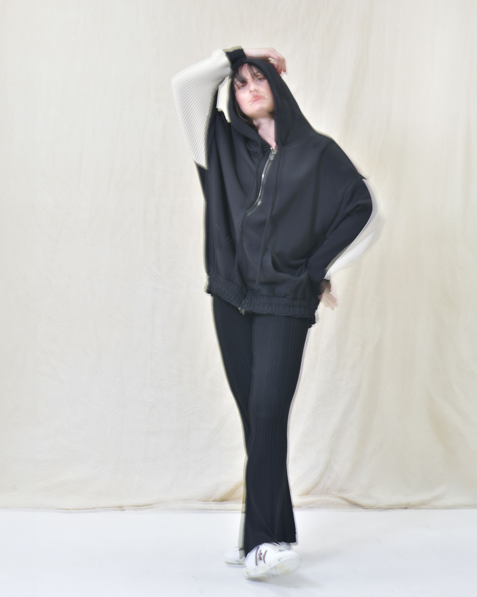 Pantalon en viscose côtelé Liviana Conti