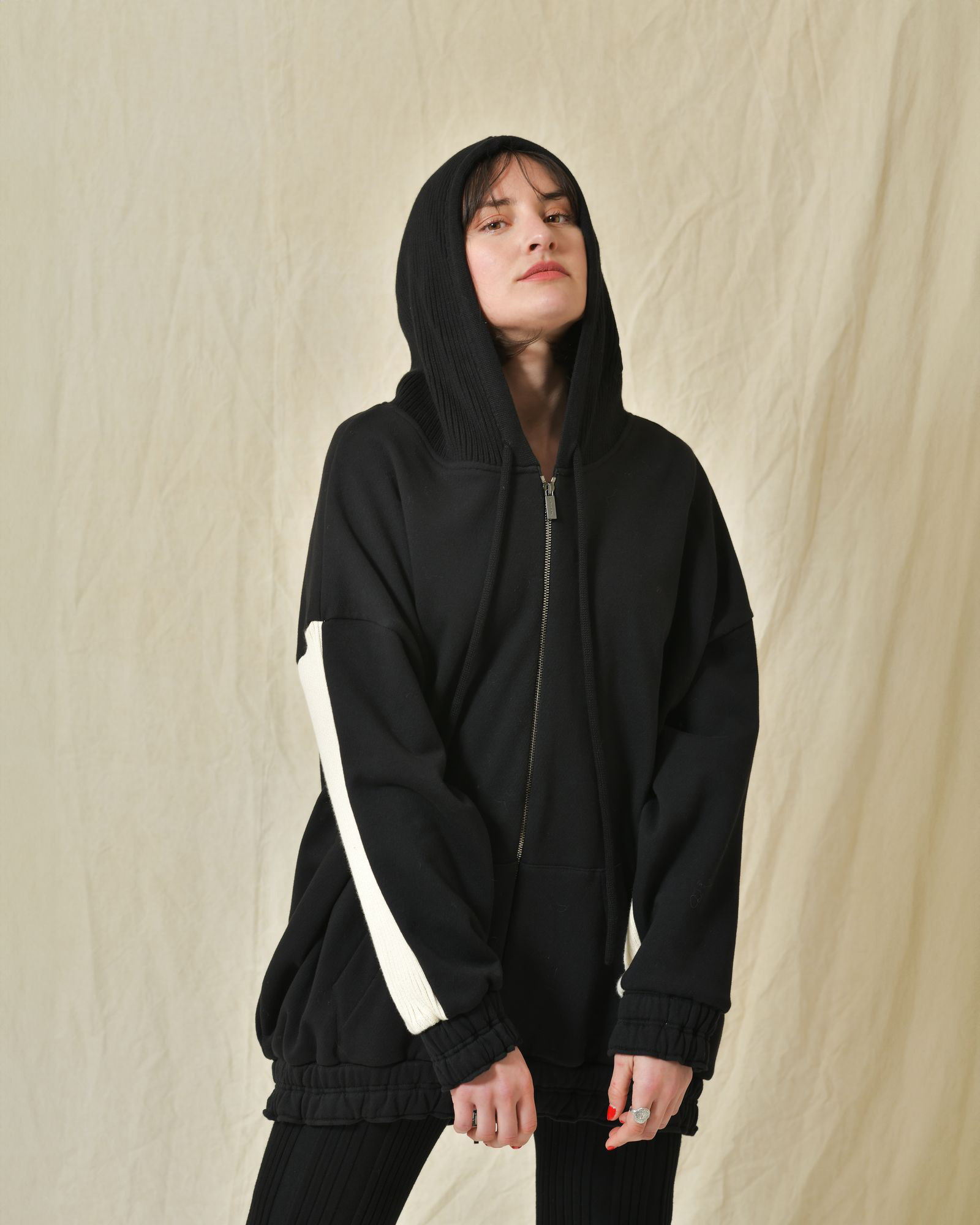 Sweat en coton à capuche Fabiana Filippi