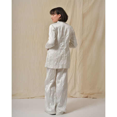 Pantalon en viscose effet froissé Diega