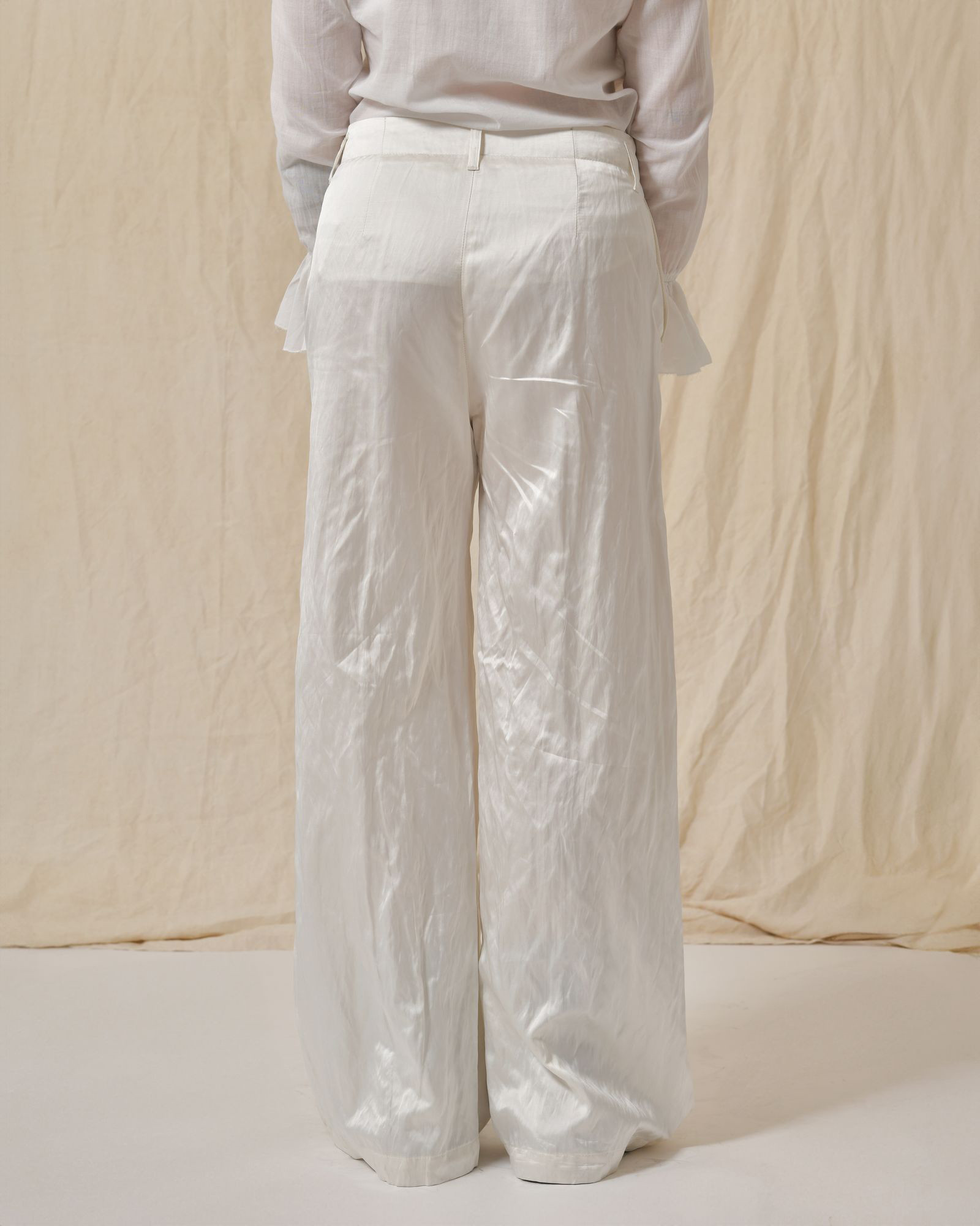 Pantalon en viscose effet froissé Diega