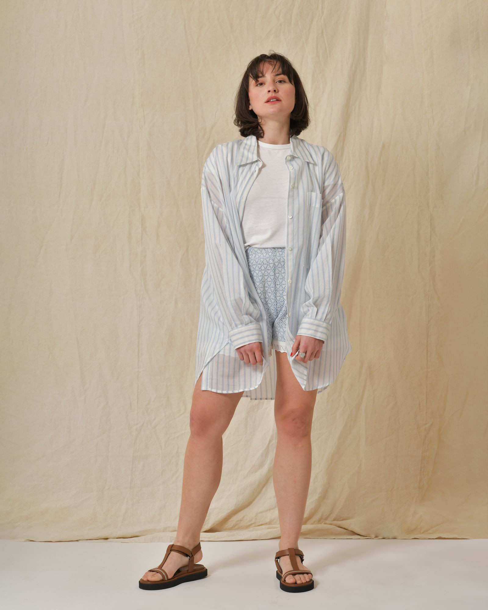 Short en coton mélangé AVN