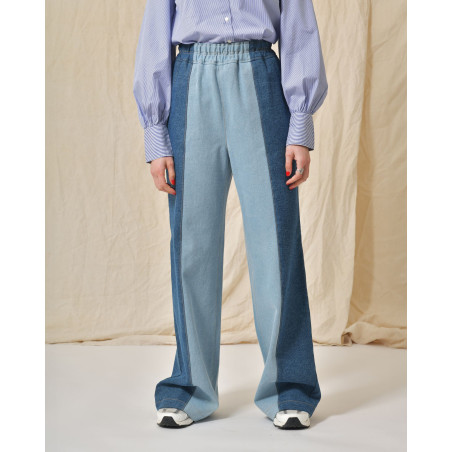 Jean en coton bicolore Fabiana Filippi