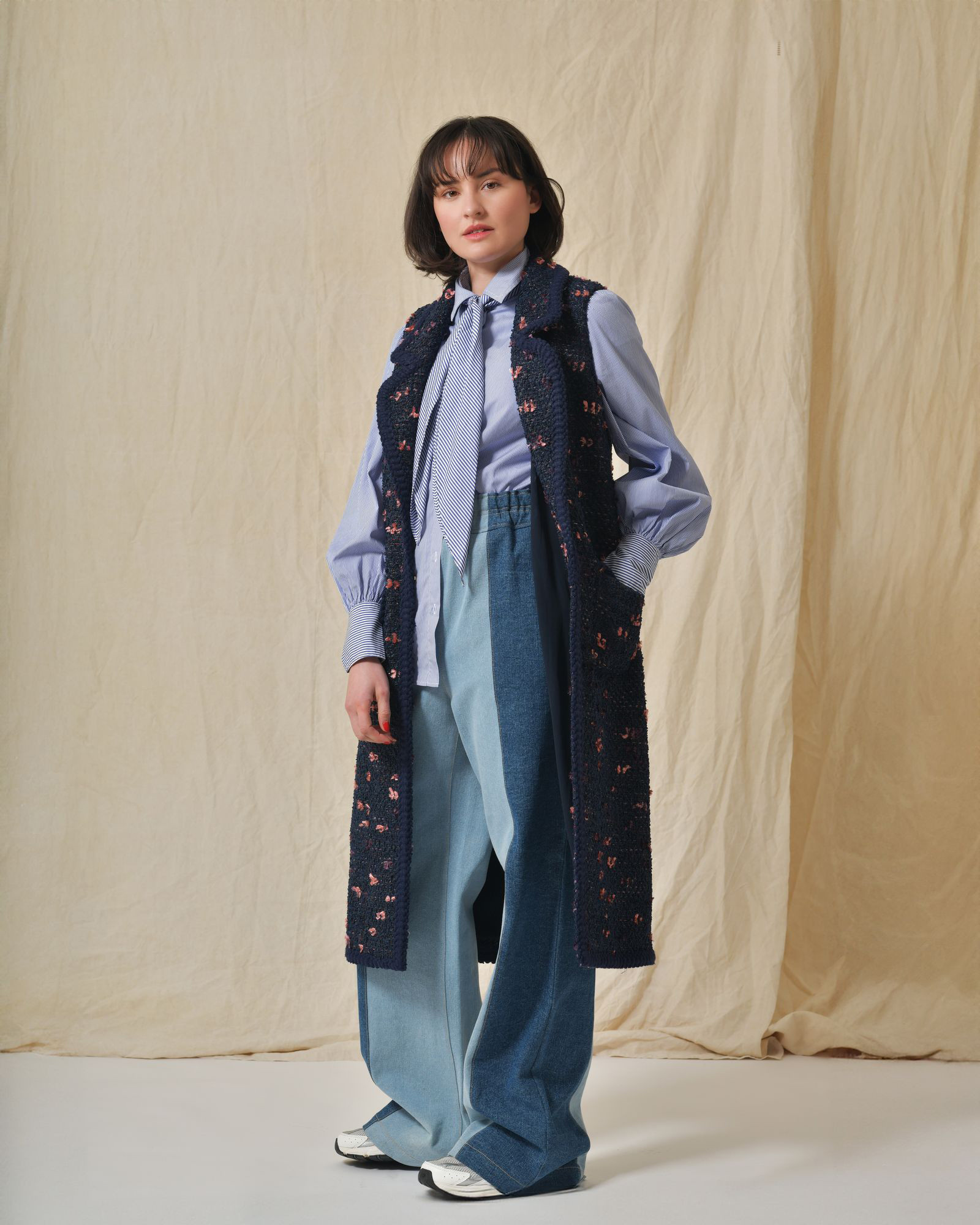 Jean en coton bicolore Fabiana Filippi