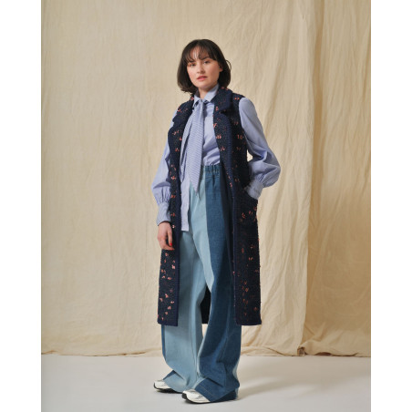 Jean en coton bicolore Fabiana Filippi