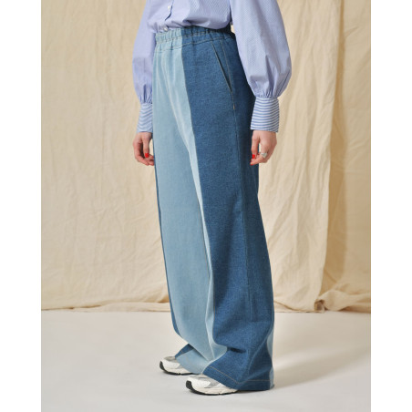 Jean en coton bicolore Fabiana Filippi