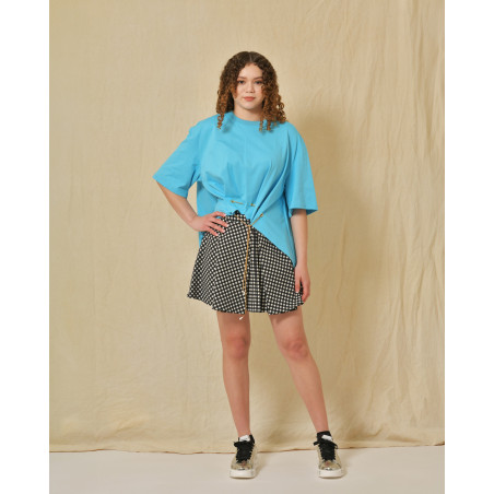 Baskets en cuir à effet croco métallique Premiata