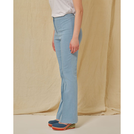Jean coton mélangé évasée Edward Achour