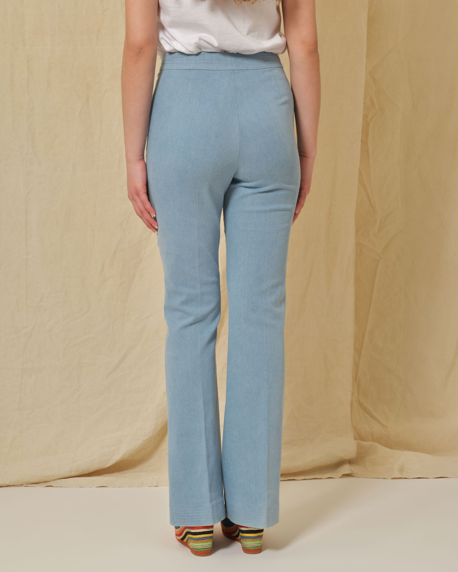 Jean coton mélangé évasée Edward Achour