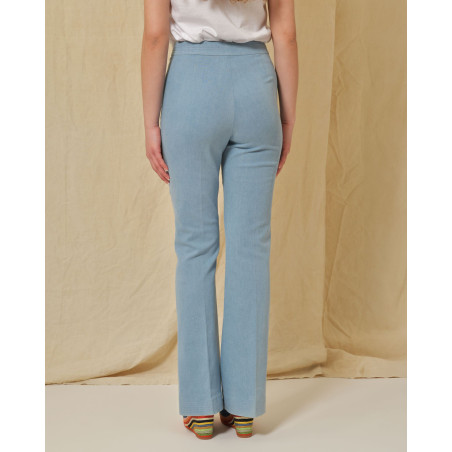 Jean coton mélangé évasée Edward Achour