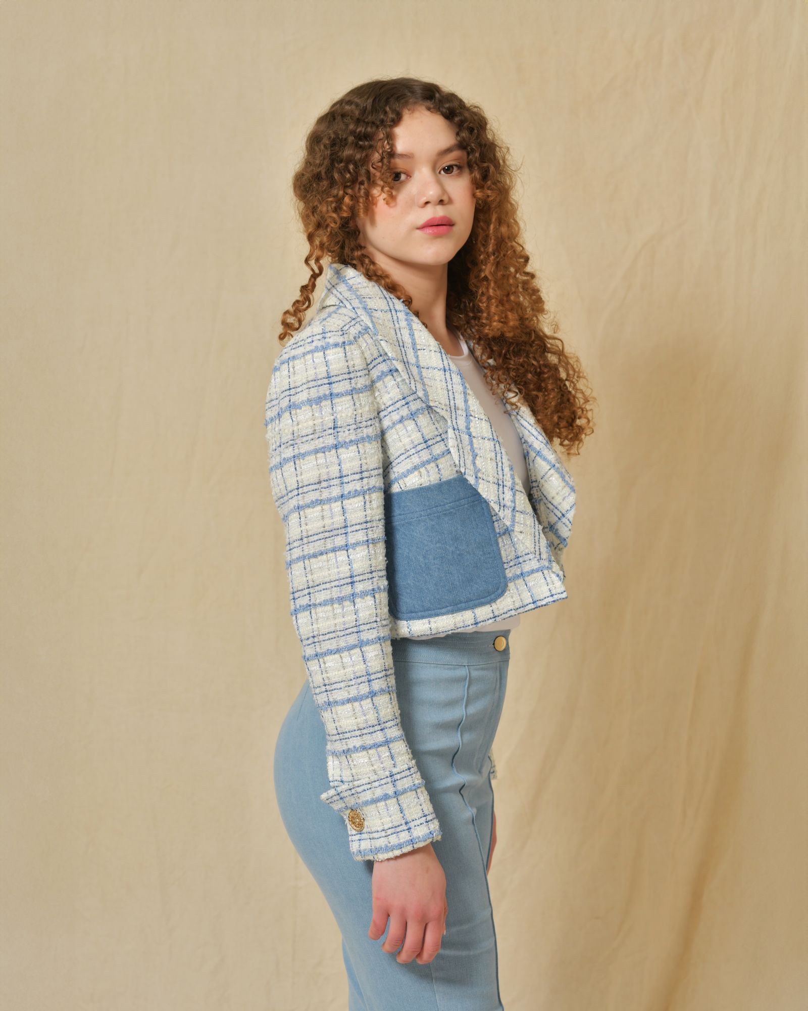 Jean coton mélangé évasée Edward Achour