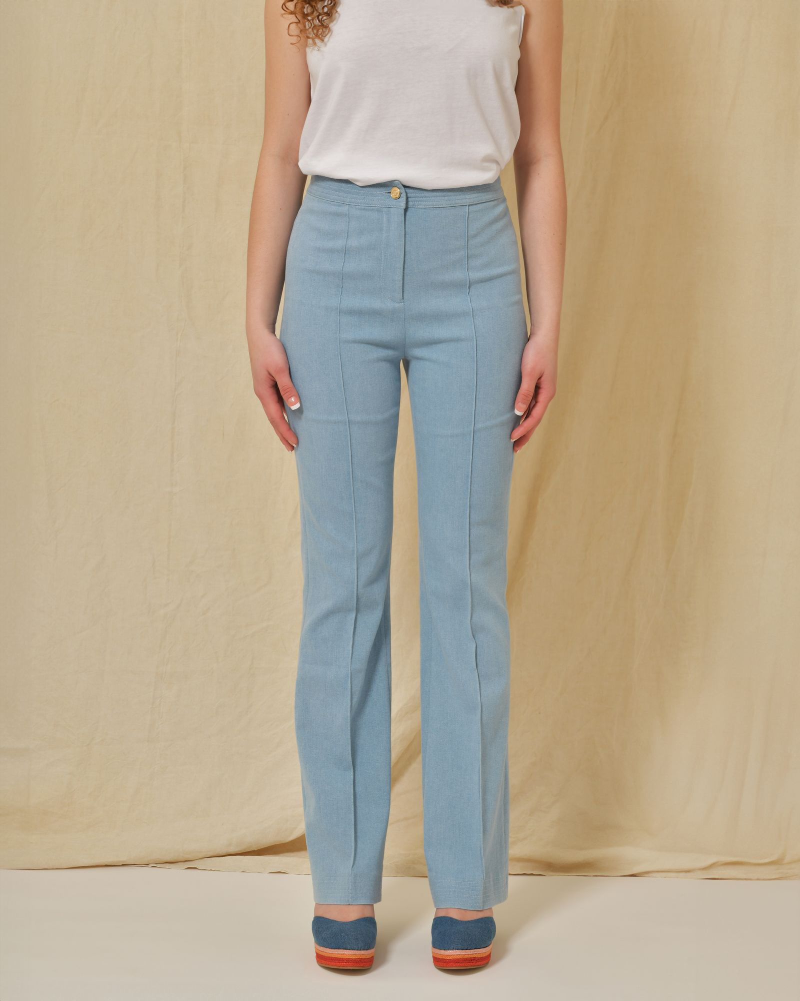 Jean coton mélangé évasée Edward Achour