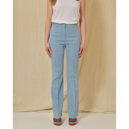 Jean coton mélangé évasée Edward Achour