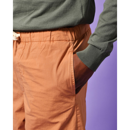 Pantalon en coton saumon Alpha Studio