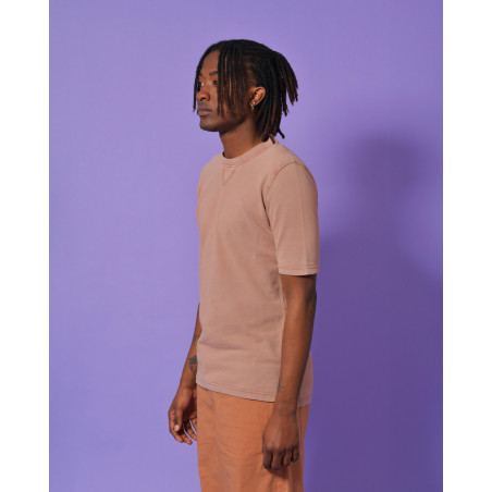 T-shirt en coton rose Alpha Studio