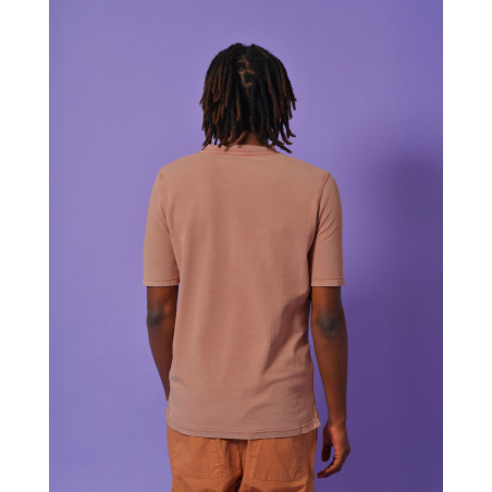 T-shirt en coton rose Alpha Studio