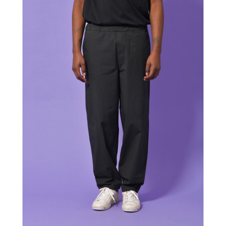 Pantalon en coton noir Alpha Studio