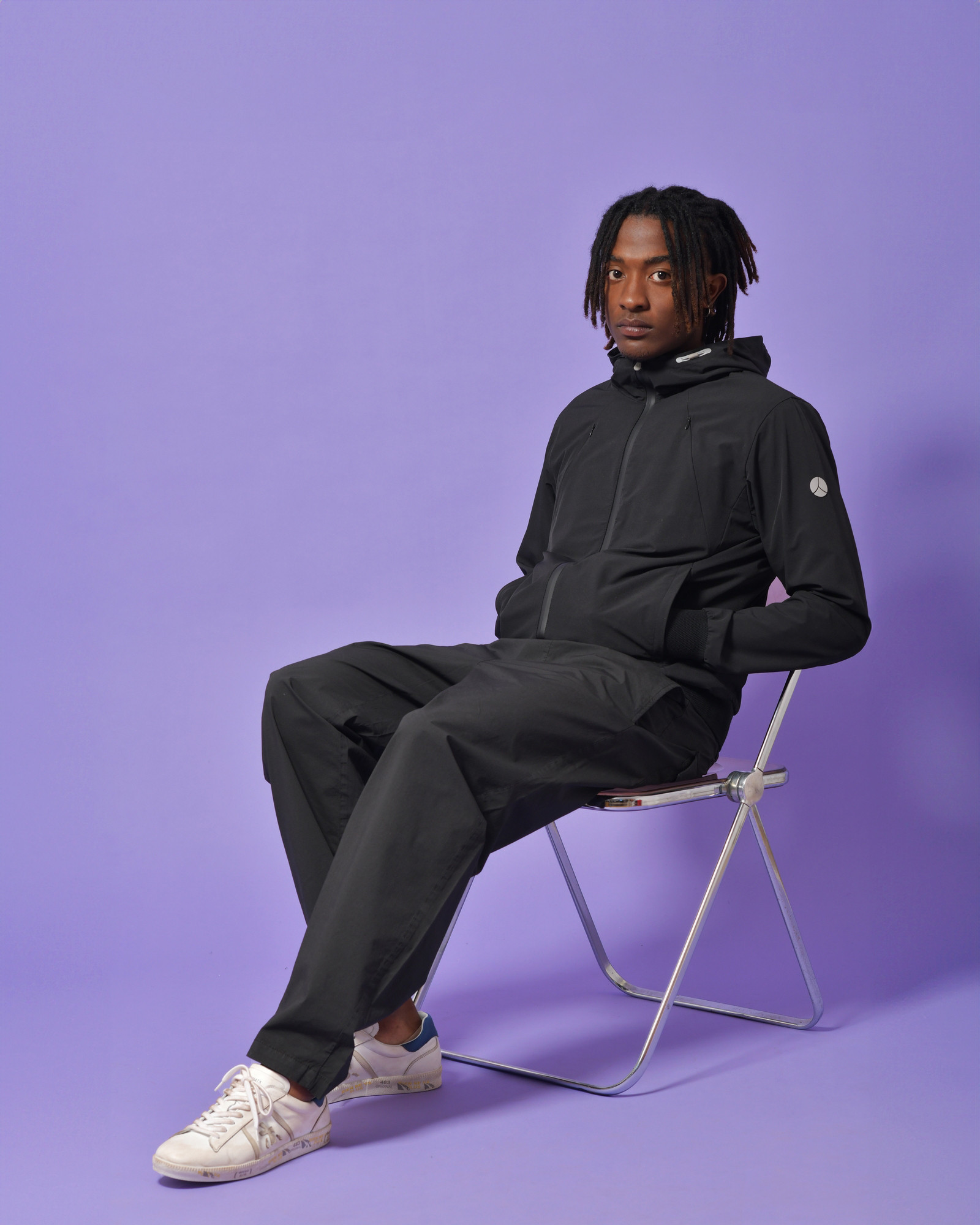 Pantalon en coton noir Alpha Studio