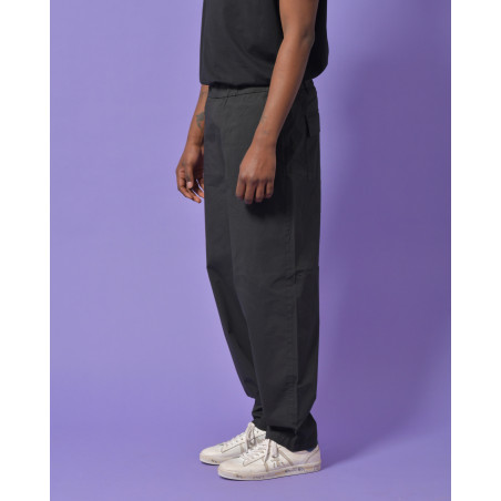 Pantalon en coton noir Alpha Studio
