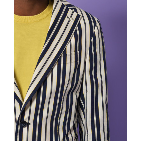 Blazer en coton à rayures Manuel Ritz