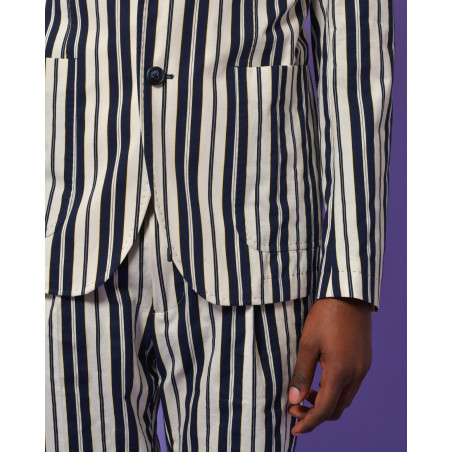 Blazer en coton à rayures Manuel Ritz