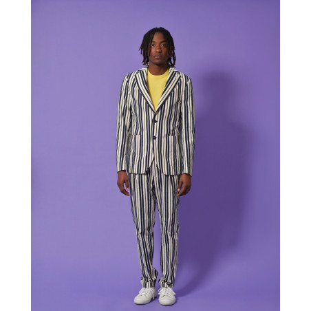 Blazer en coton à rayures Manuel Ritz