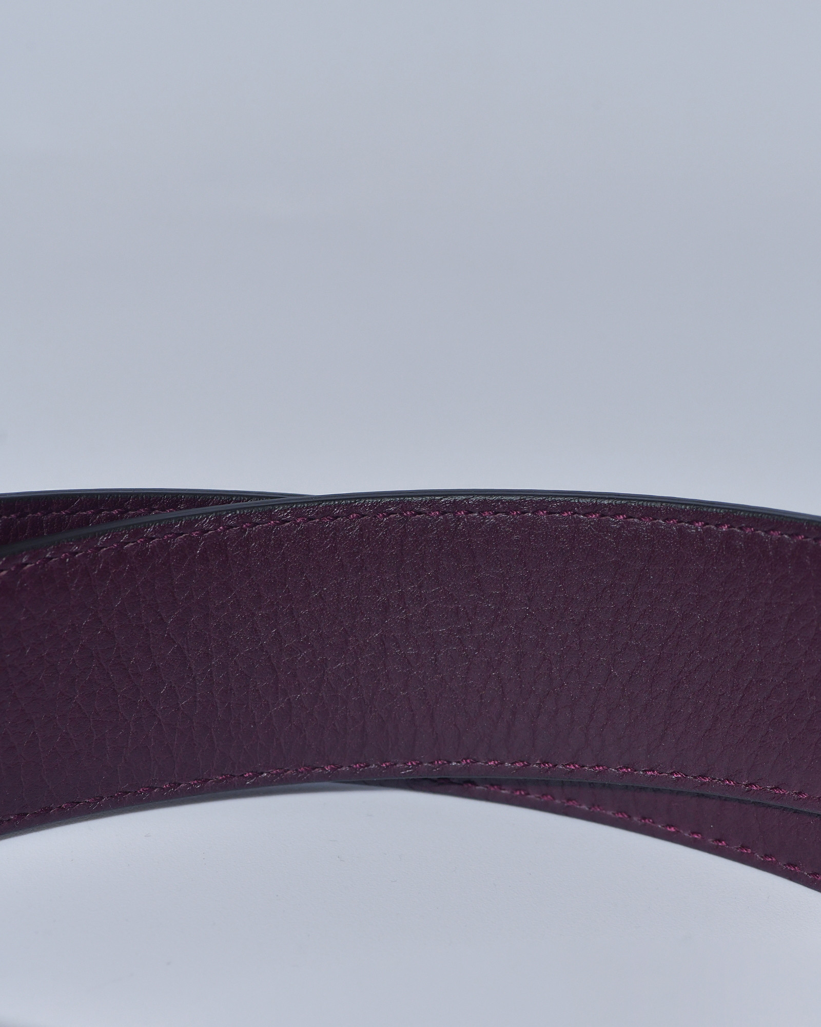 Ceinture en cuir lisse bordeaux réglable Falorni
