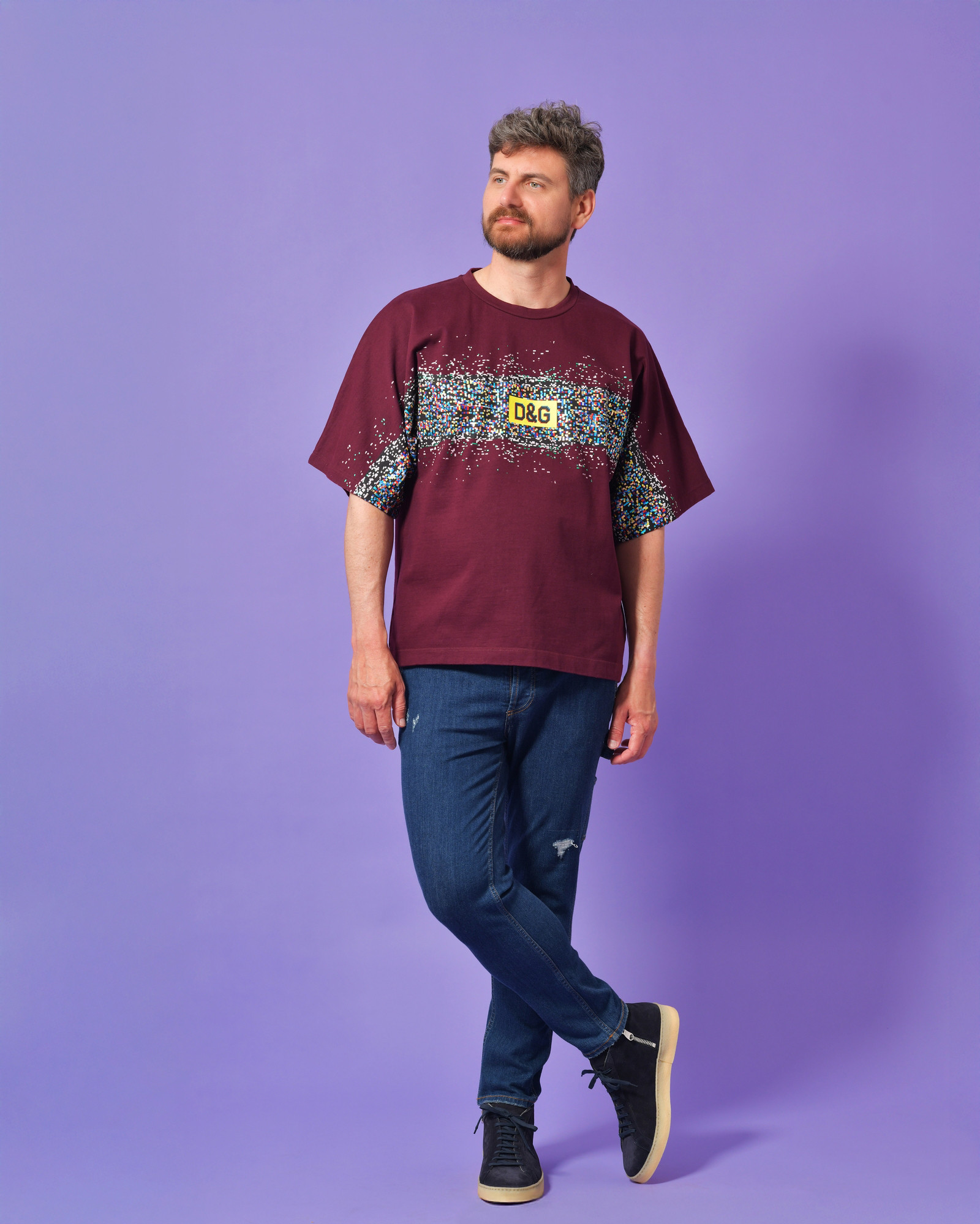 Jean cargo en coton Daniele Alessandrini