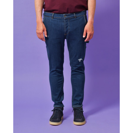 Jean cargo en coton Daniele Alessandrini