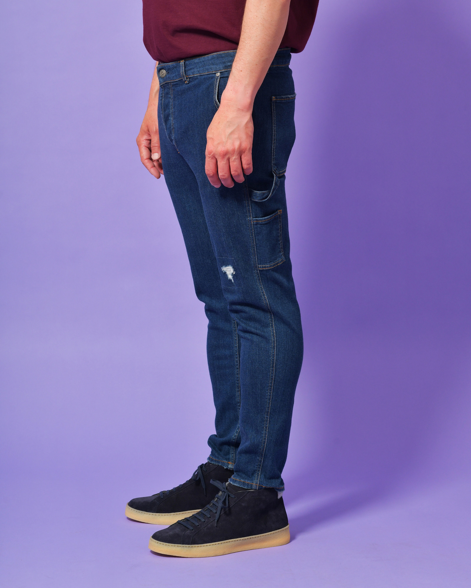 Jean cargo en coton Daniele Alessandrini