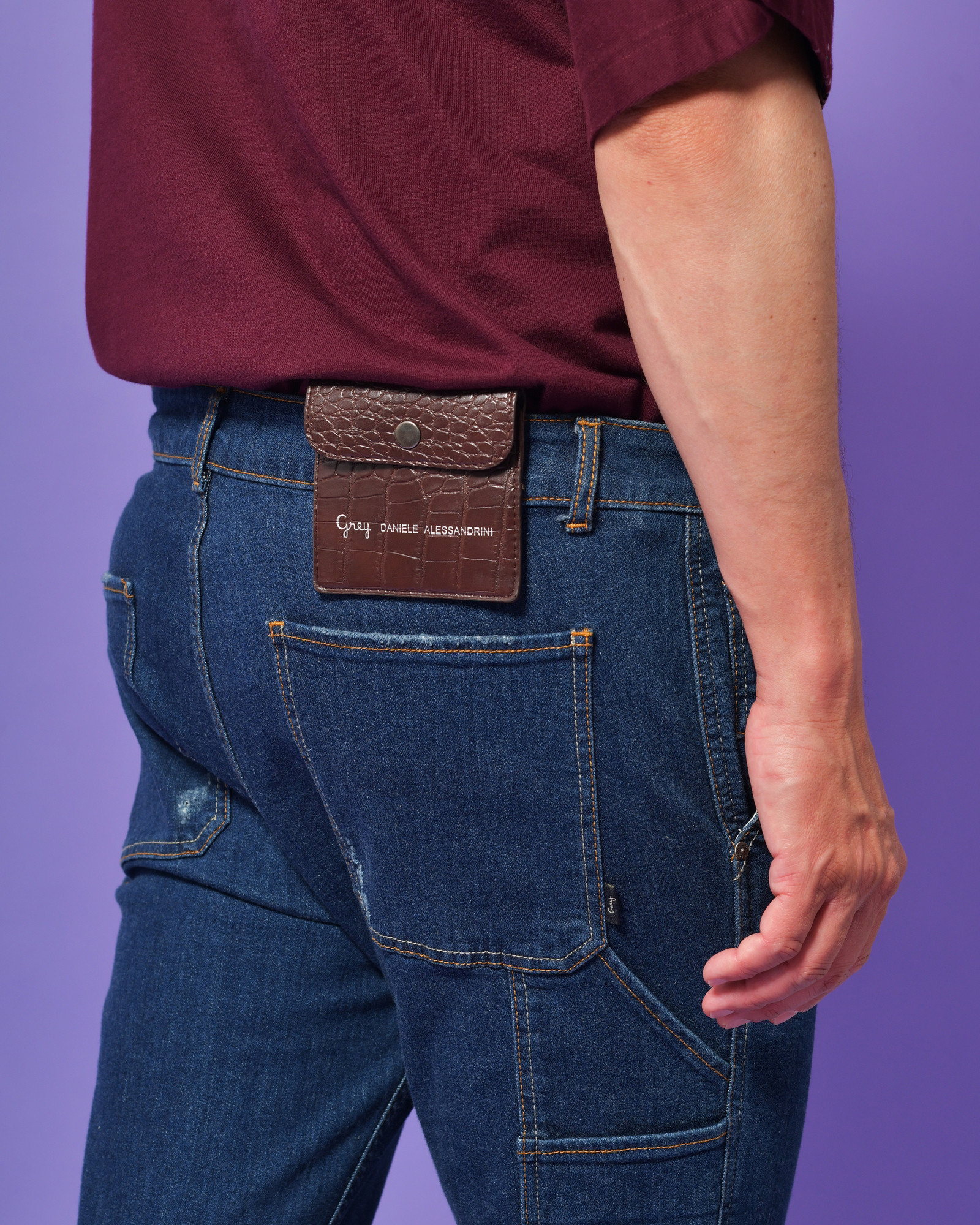 Jean cargo en coton Daniele Alessandrini