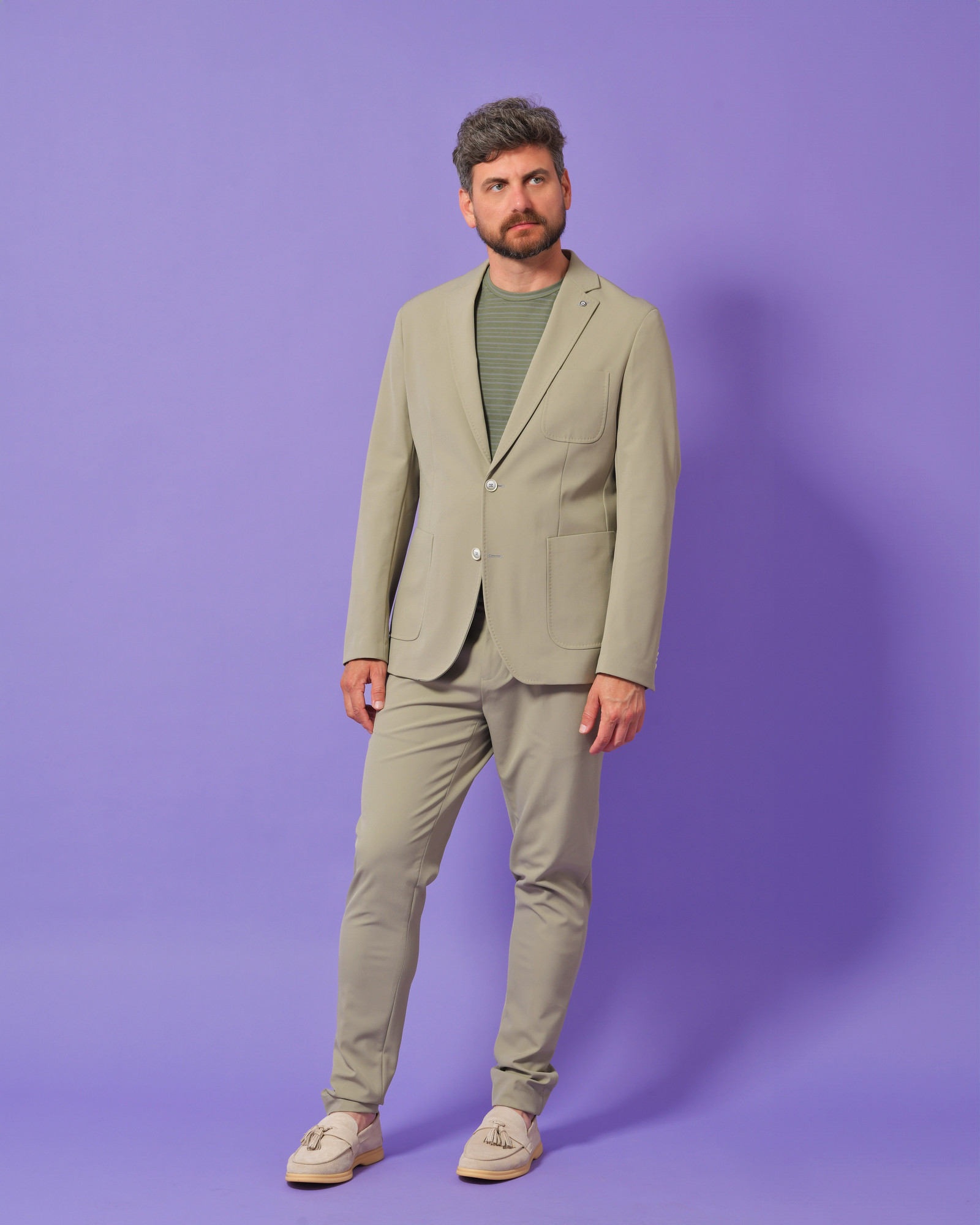 T-shirt en coton vert Alpha Studio