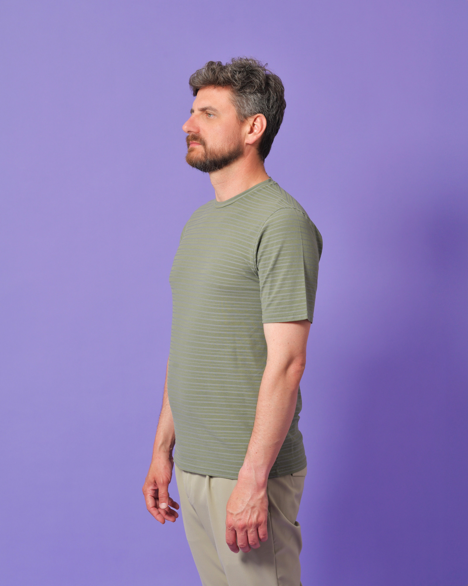 T-shirt en coton vert Alpha Studio