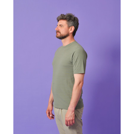T-shirt en coton vert Alpha Studio