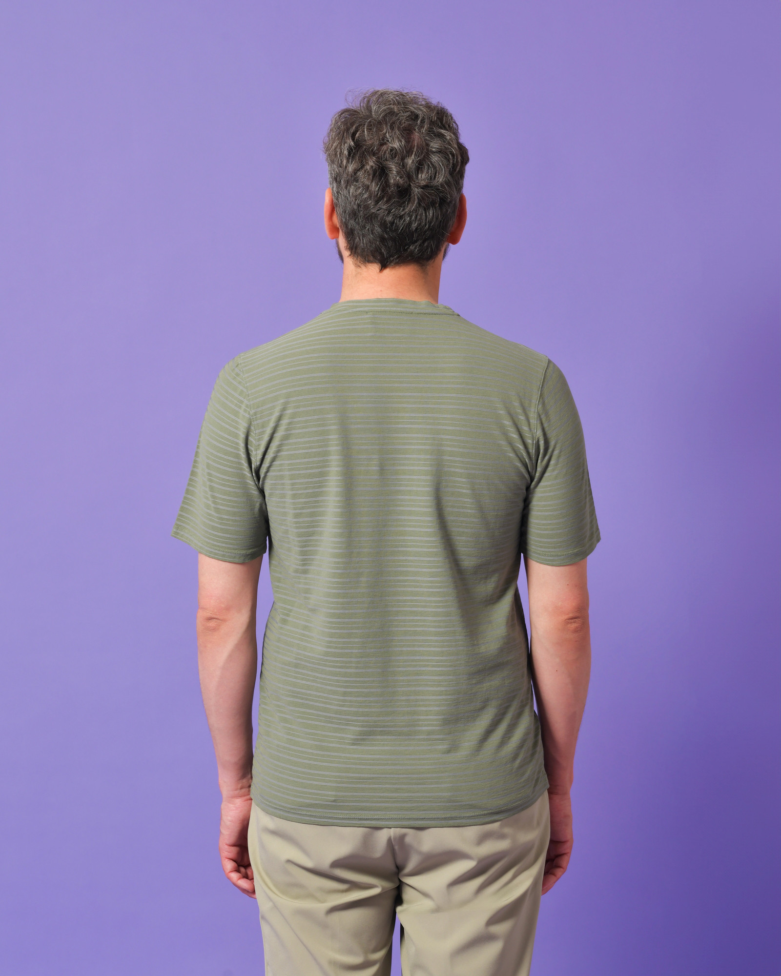 T-shirt en coton vert Alpha Studio