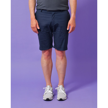 Short bleu en coton Alpha Studio