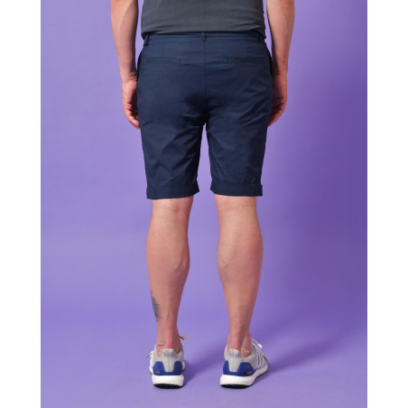 Short bleu en coton Alpha Studio