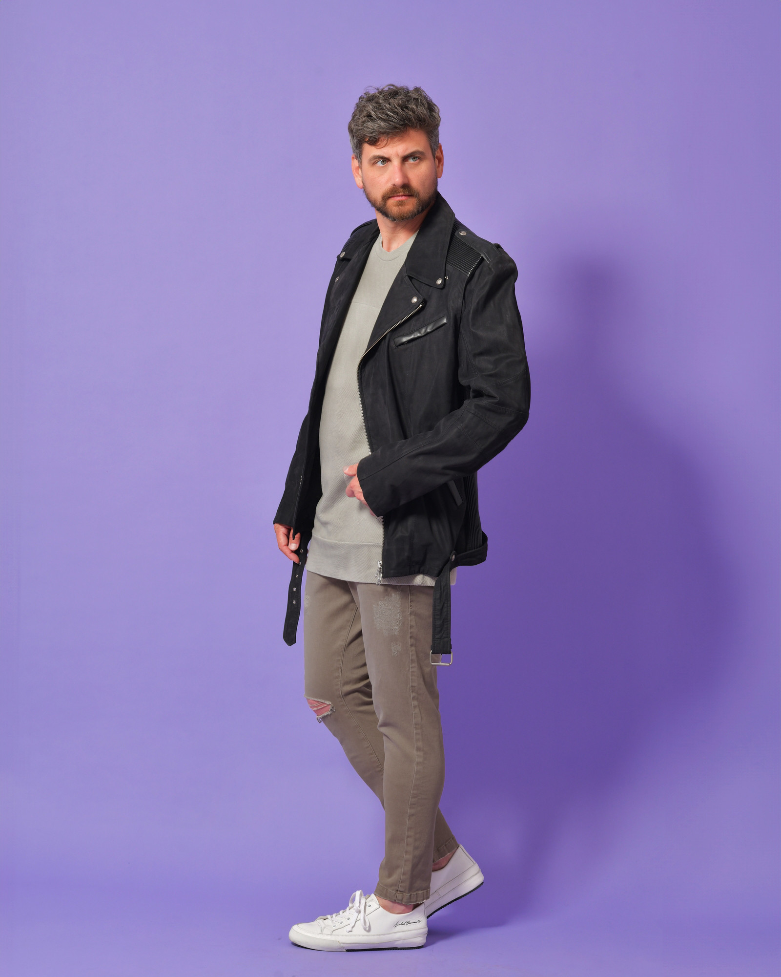 Jean en coton taupe Low Brand