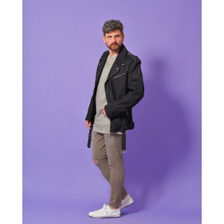 Jean en coton taupe Low Brand