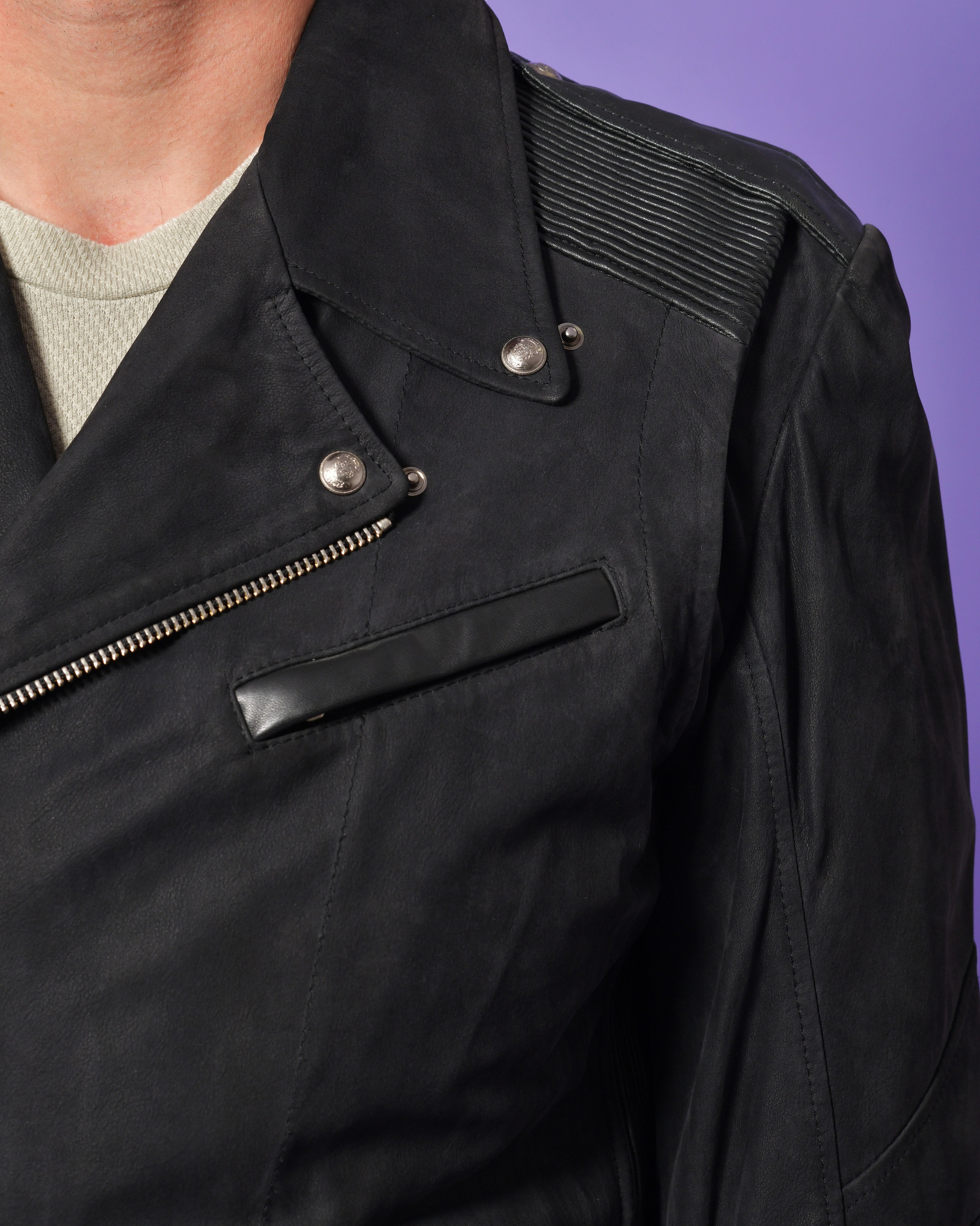 Blouson perfecto en cuir Lords & Fools