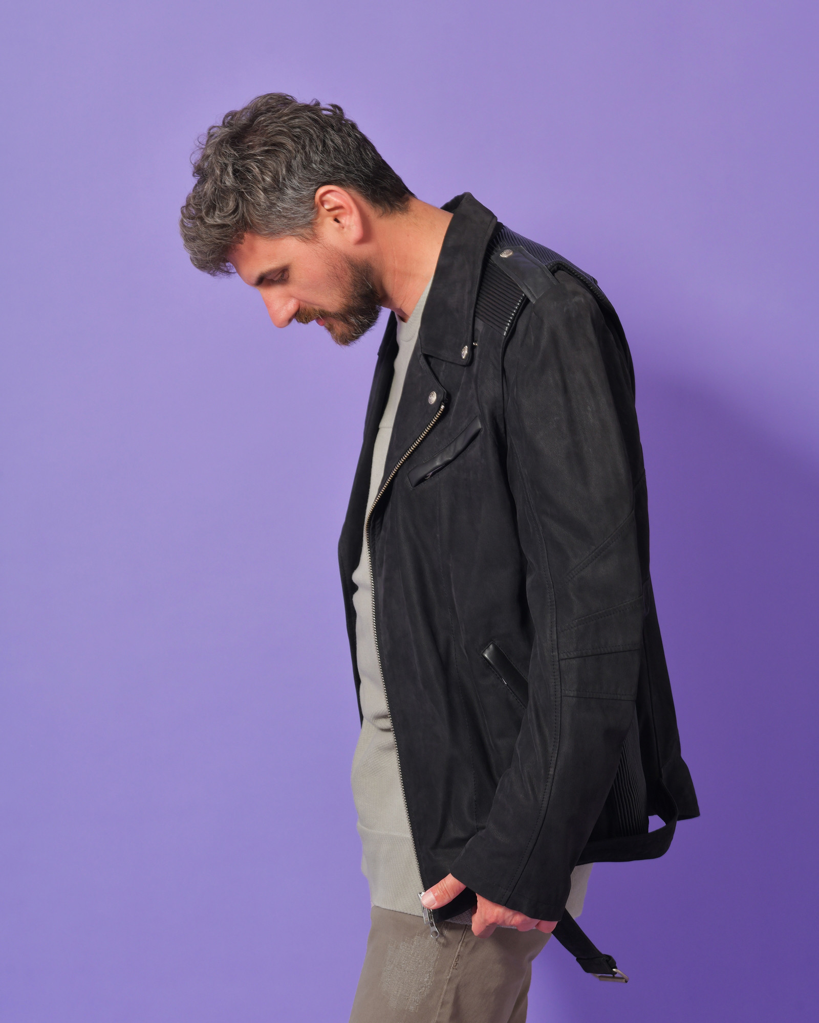 Blouson perfecto en cuir Lords & Fools