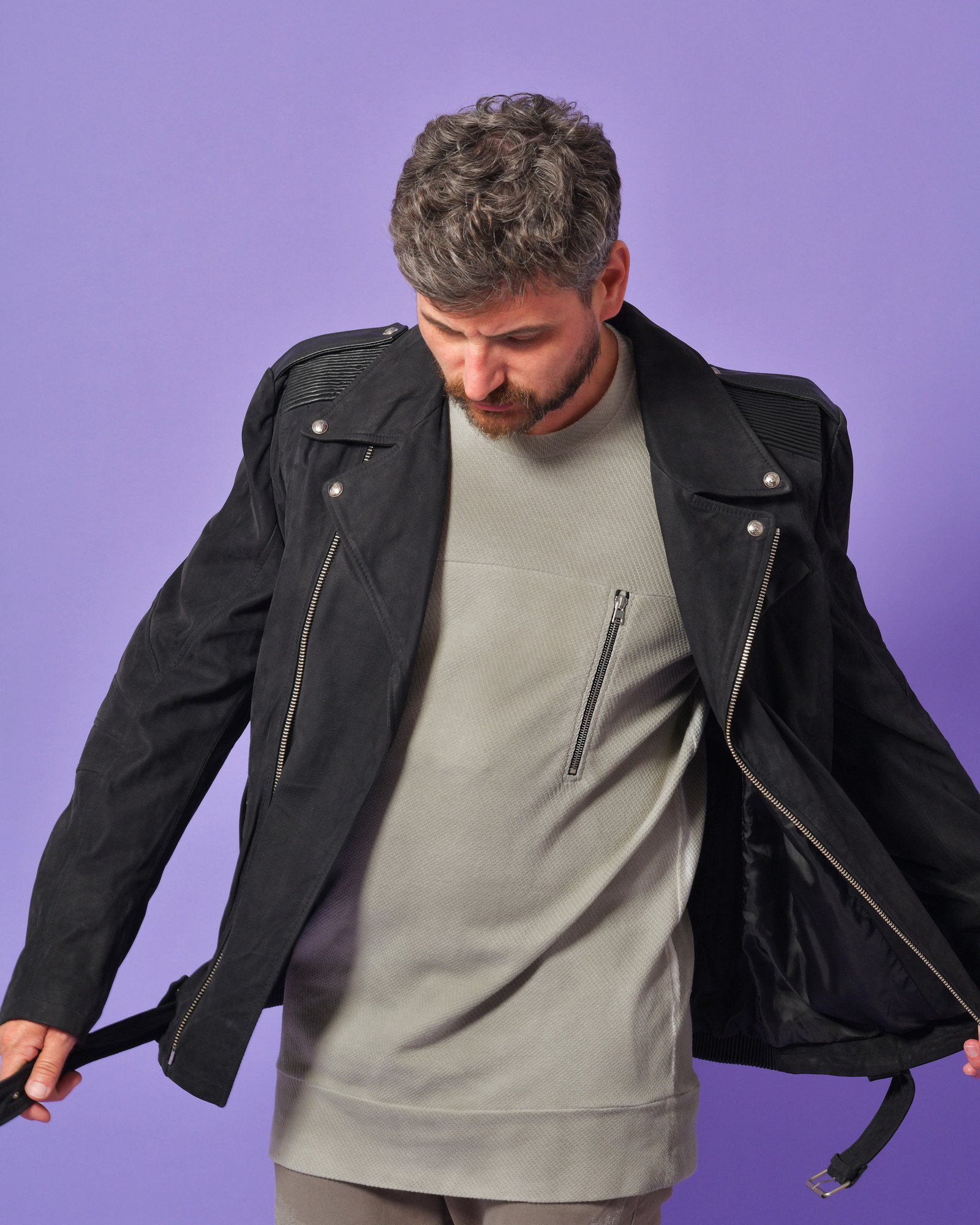 Blouson perfecto en cuir Lords & Fools