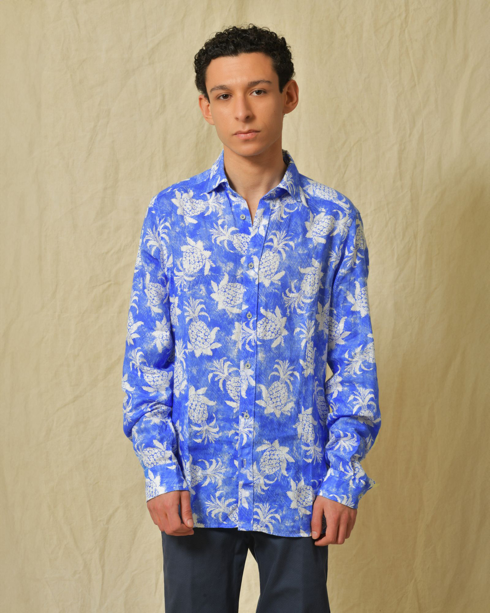 Chemise slim bleue Ploumanac'h