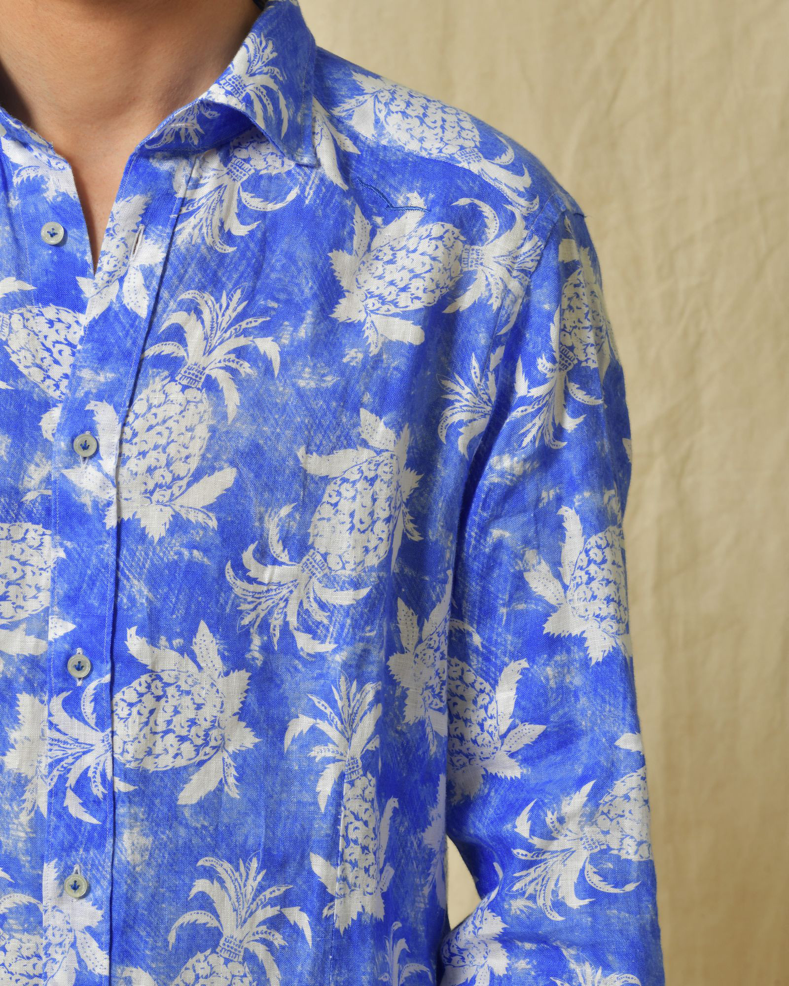 Chemise slim bleue Ploumanac'h