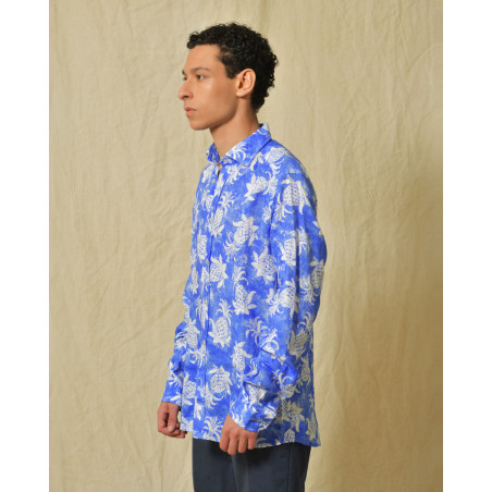 Chemise slim bleue Ploumanac'h